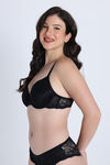 Zivame Dreamcatcher Padded Regular Wired 3/4th Coverage Lace Bra - Tap Shoe — thumbnail 3